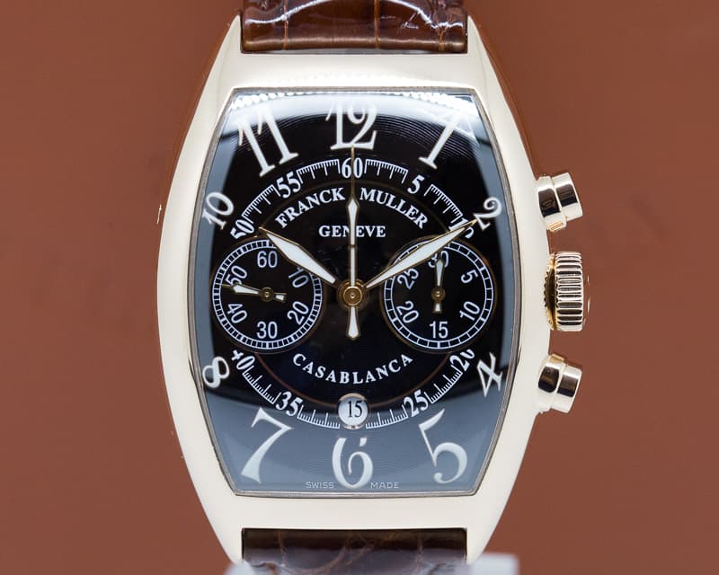 Franck Muller Casablanca 18k Rose Gold Chronograph / Black Dial
