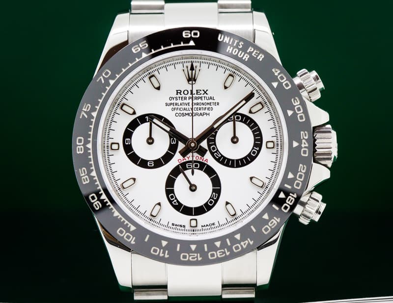 Rolex Daytona Ceramic Bezel SS / White Dial