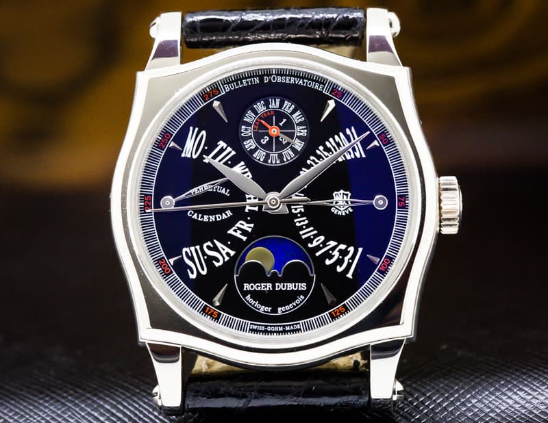Roger Dubuis S4057720 Sympathie 18K White Gold Perpetual Calendar Double Retrograde