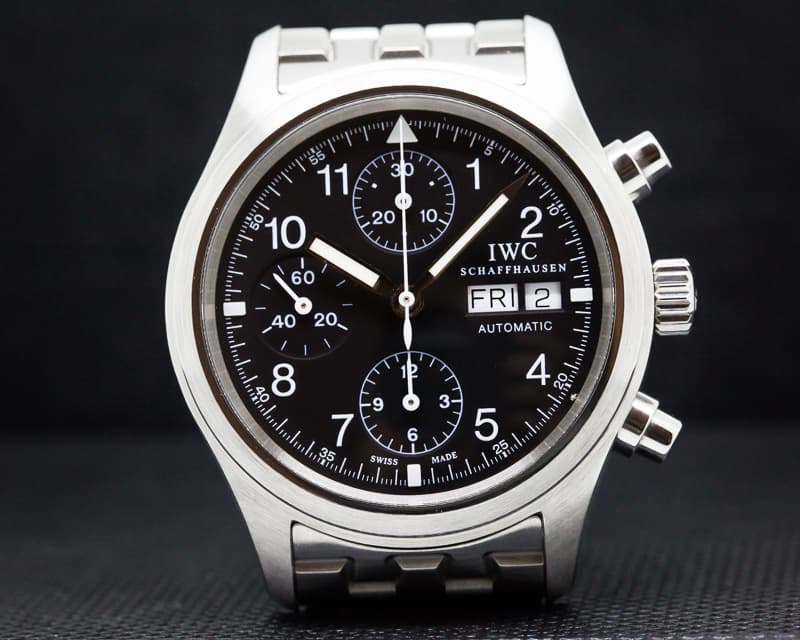 IWC Pilot Chronograph Black Dial SS / Bracelet
