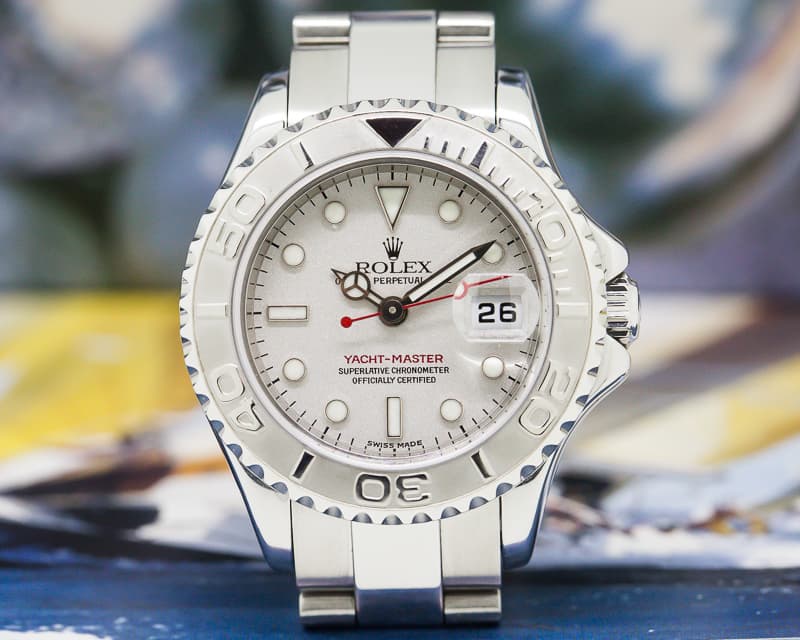 Rolex Ladies Yacht Master SS / Platinum Bezel