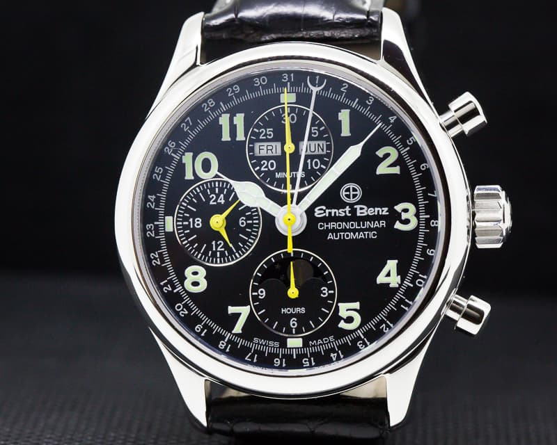 Ernst Benz Chronolunar 7751 Automatic SS 40mm