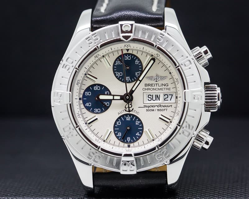 Breitling Super Ocean Chronograph SS White Dial 42MM