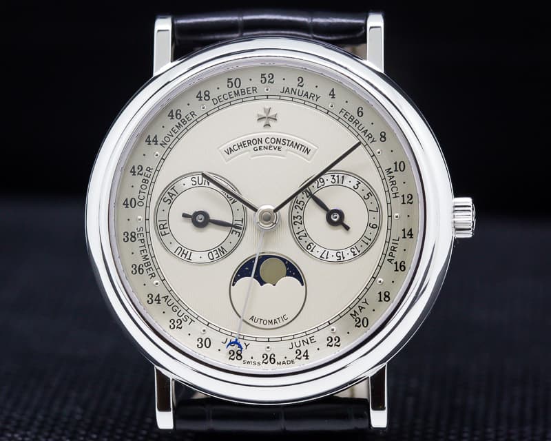 Vacheron Constantin Complete Calendar Moonphase 18K White Gold