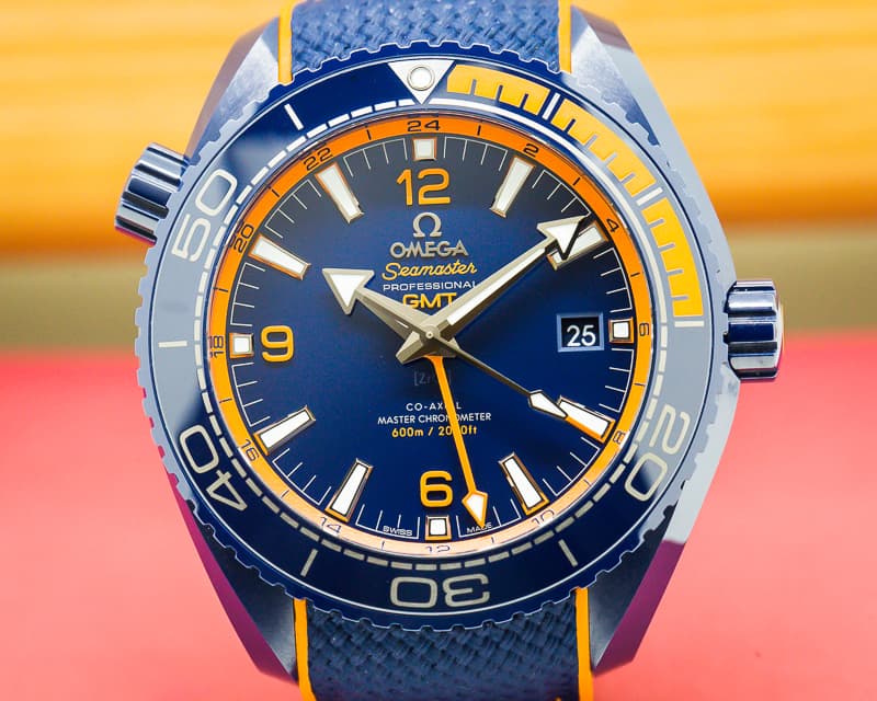 Omega Seamaster Planet Ocean GMT 600M Co-Axial Blue Dial Ceramic