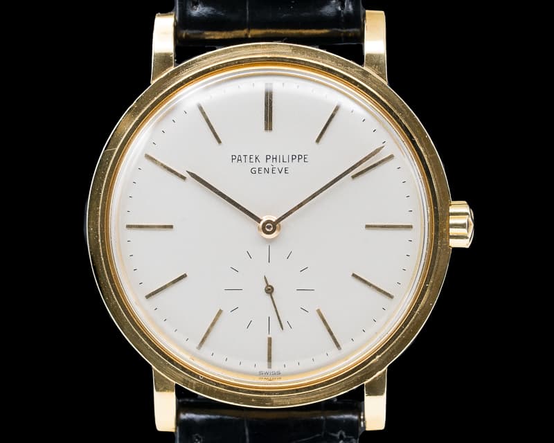 Patek Philippe Calatrava Vintage Automatic 18K Yellow Gold 1964 RAISED ENAMEL