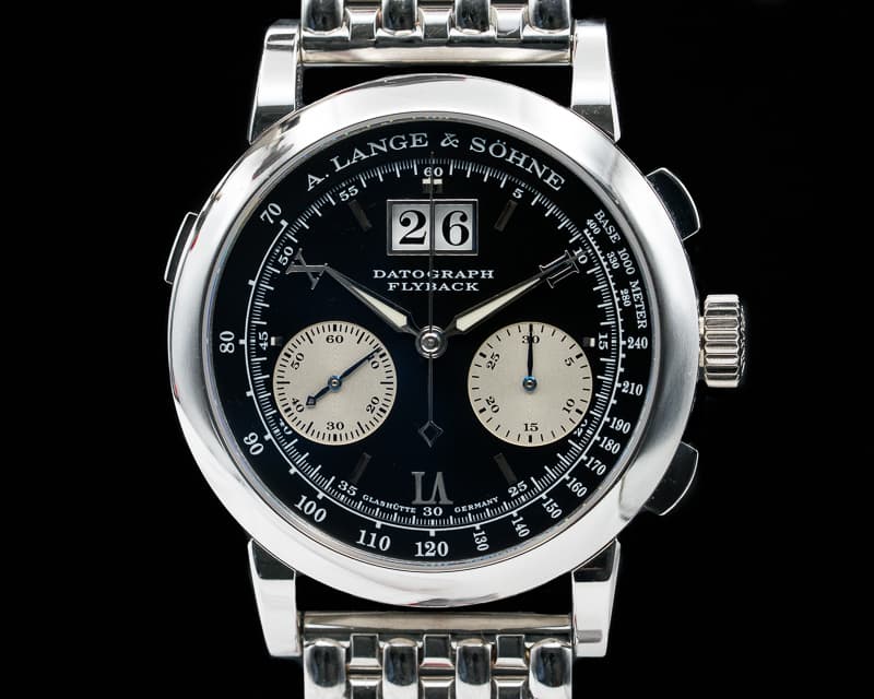 A. Lange and Sohne 453.135 Platinum Flyback Datograph ORIGINAL PLATINUM BRACELET