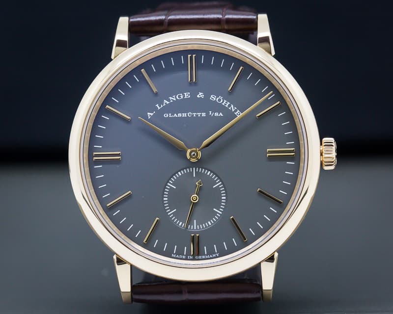 A. Lange and Sohne Saxonia Manual Wind 18K Rose / Grey Dial BOUTIQUE ONLY