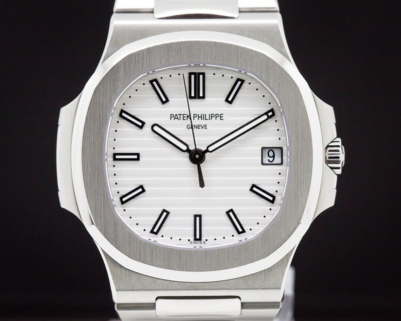 Patek Philippe Jumbo Nautilus White Dial SS 
