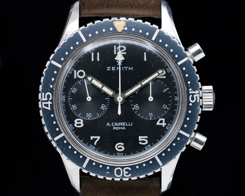 Zenith Vintage A. Cairelli Italian Air Force (A.M.I) Chronograph SS