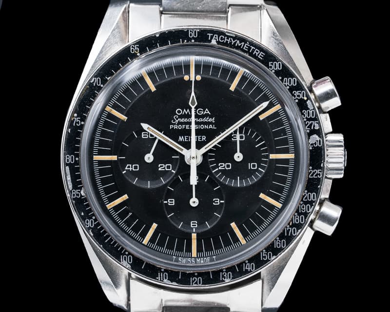 Omega Speedmaster MEISTER SIGNED Dial SS Transitional / 1039 Bracelet