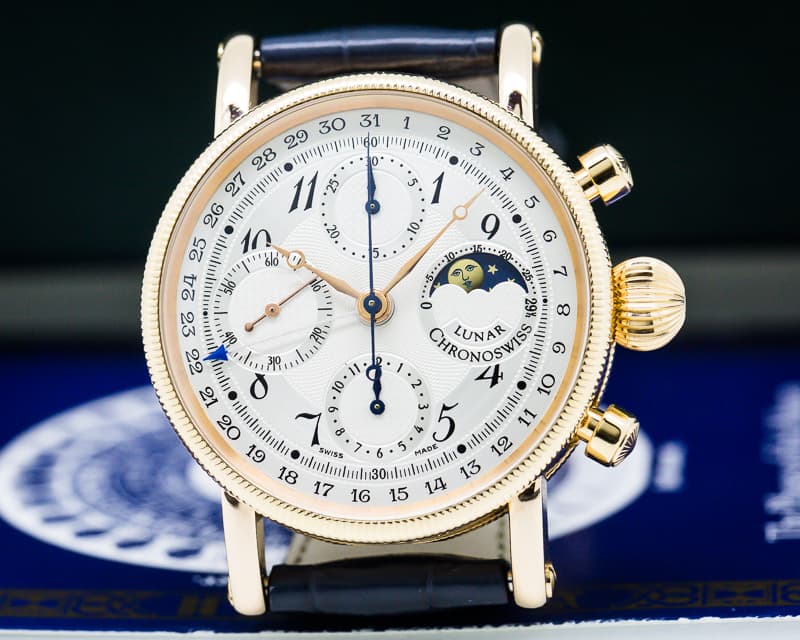 Chronoswiss Lunar Chronograph 18k Rose Gold