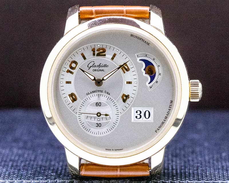 Glashutte Original PanoMaticLunar XL 18K RG Silver Dial