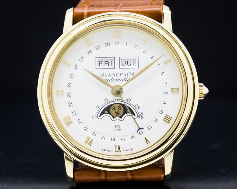 Blancpain Triple Date Moon 18k Yellow Gold 34MM 