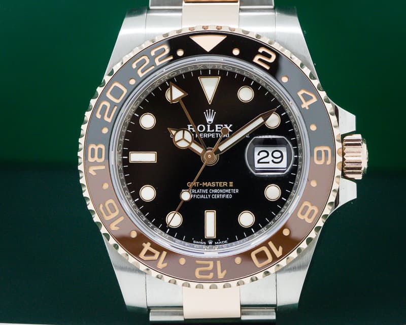 Rolex GMT Master II SS/18K Rolesor CERAMIC ROOT BEER
