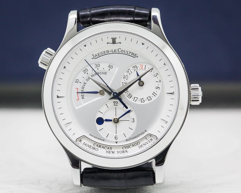 Jaeger LeCoultre Master Geographic Steel Silver Dial / Deployment 