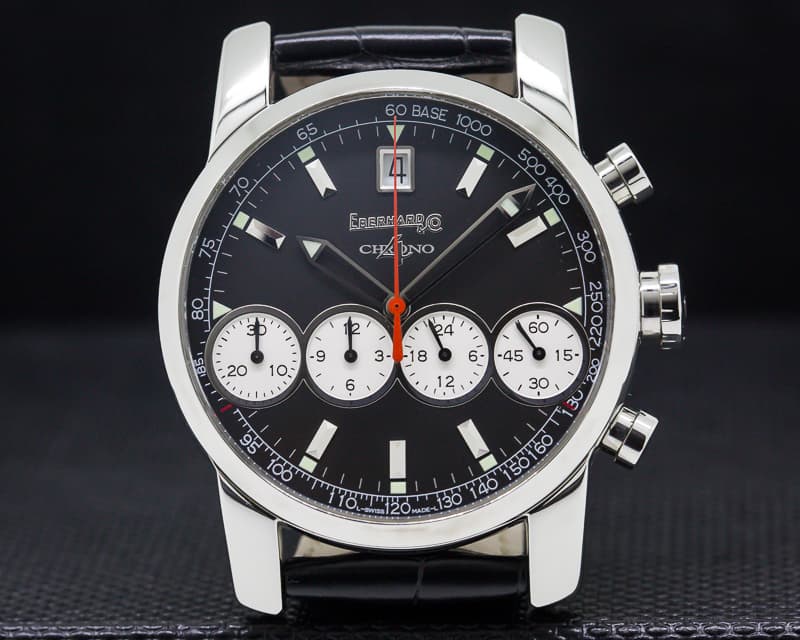 Eberhard Chrono 4 Silver Dial SS