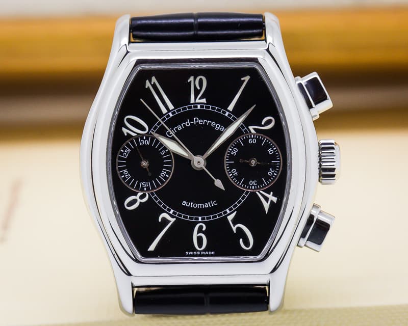 Girard Perregaux Richeville Chronograph Steel / Black Dial