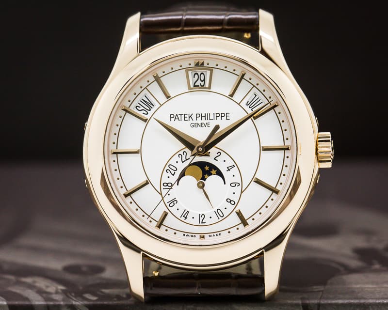 Patek Philippe Annual Calendar Silver Dial 18K Rose Gold

