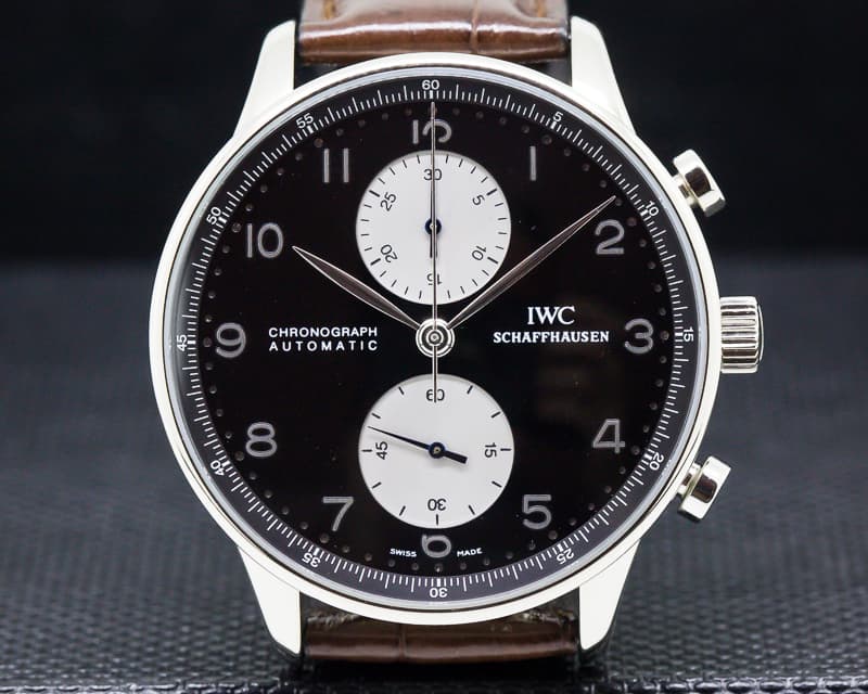 IWC Portuguese Chronograph White Gold/White Gold Buckle