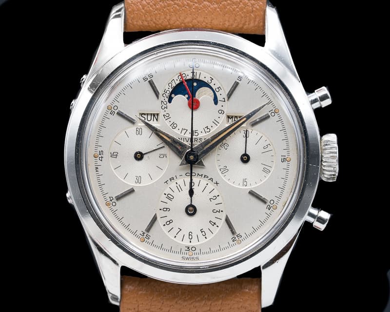 Universal Geneve Tri-Compax Stainless Steel / Silver Dial 1957