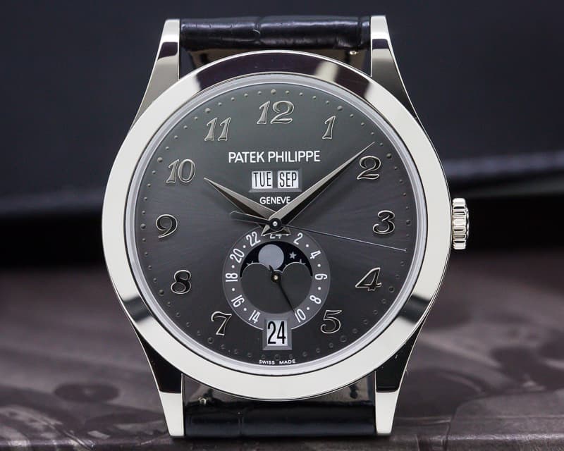 Patek Philippe Annual Calendar Anthracite Dial 18K White Gold 