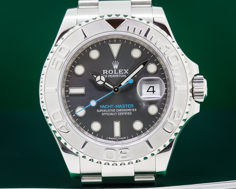 Rolex Yacht Master SS Rhodium Dial / Platinum Bezel