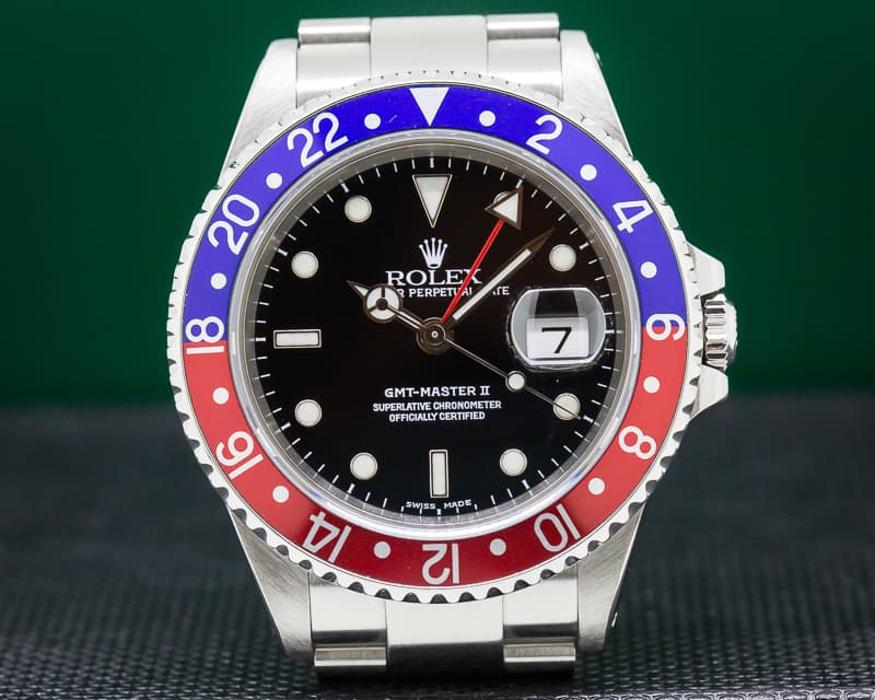 Rolex GMT Master II SS Red / Blue Pepsi Bezel 