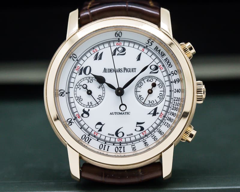 Audemars Piguet Jules Audemars Chronograph White Dial 18K Rose Gold 