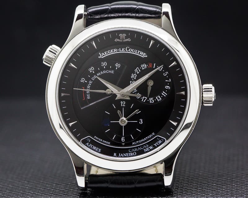 Jaeger LeCoultre Master Geographic SS Black Dial/Deployment