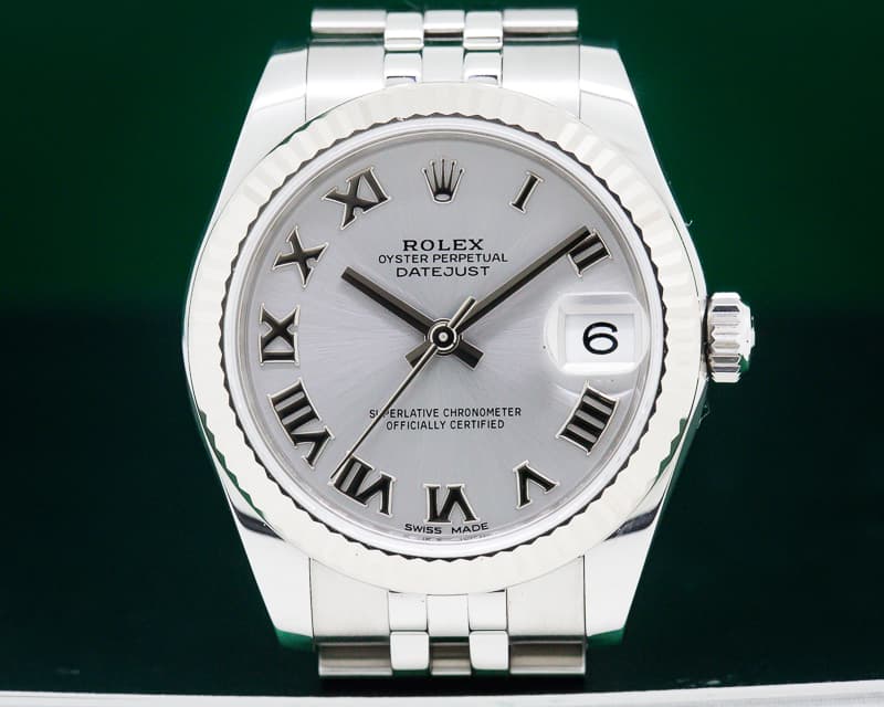 Rolex Datejust Midsize Oyster Rhodium Roman Dial