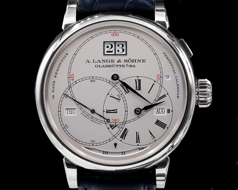 A. Lange and Sohne Richard Lange Perpetual Calendar "TERRALUNA" 18K White Gold 