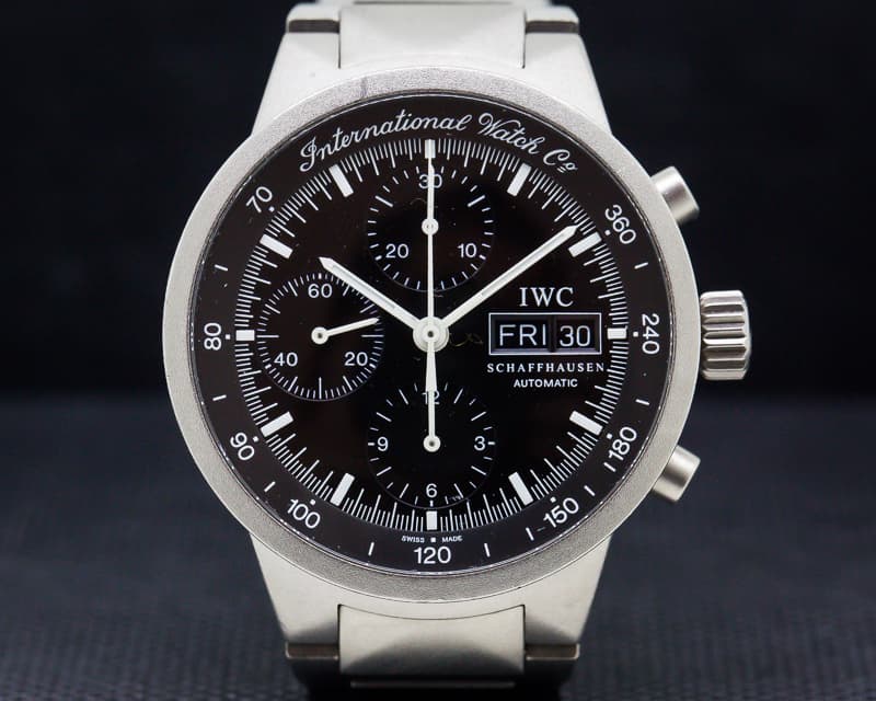 IWC GST Chronograph Black Dial Titanium