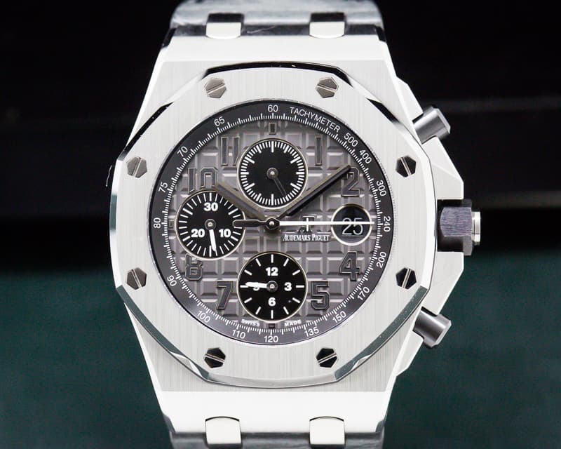 Audemars Piguet Royal Oak Offshore Slate-Grey Dial SS / Grey Alligator Strap