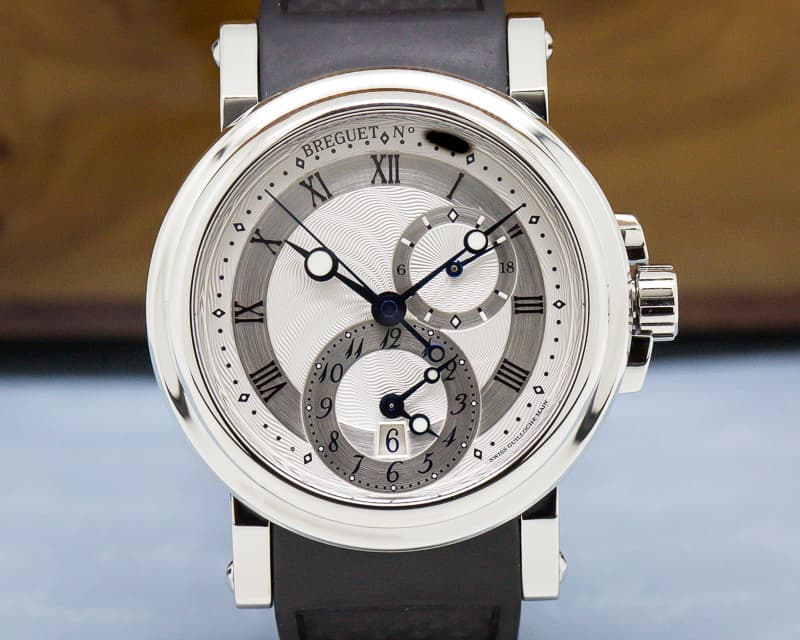 Breguet Marine Dual Time SS / Rubber Strap