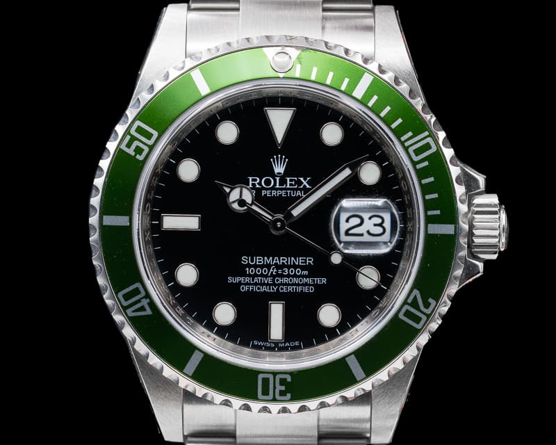 Rolex Submariner 50th Anniversary SS Green Bezel NEW OLD STOCK