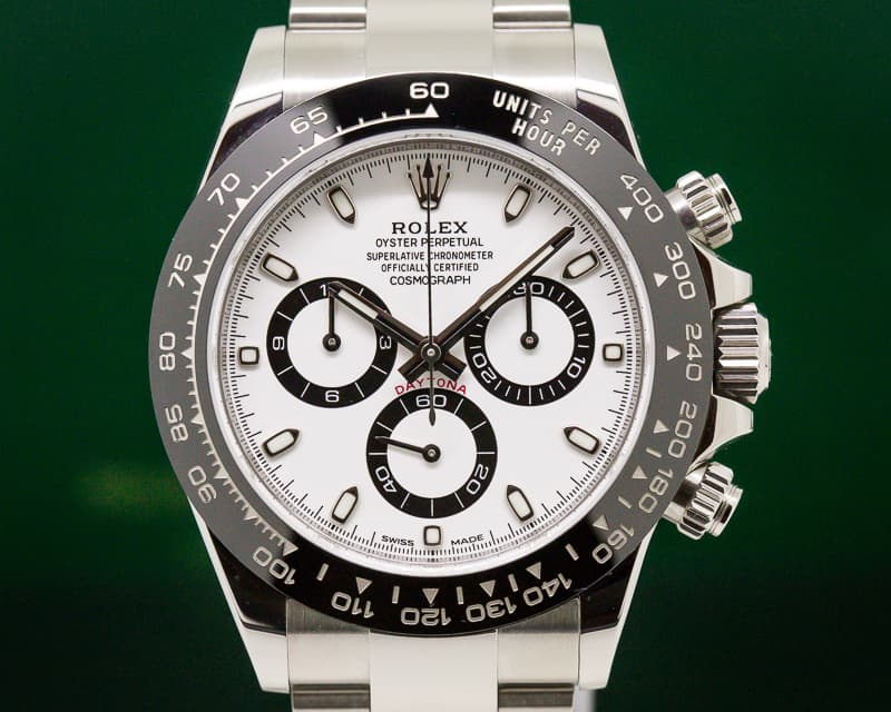 Rolex Daytona Ceramic Bezel SS / White Dial