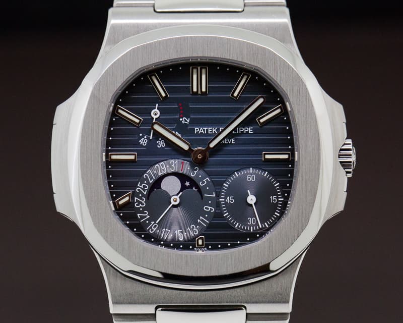 Patek Philippe Jumbo Nautilus Moonphase Power Reserve SS