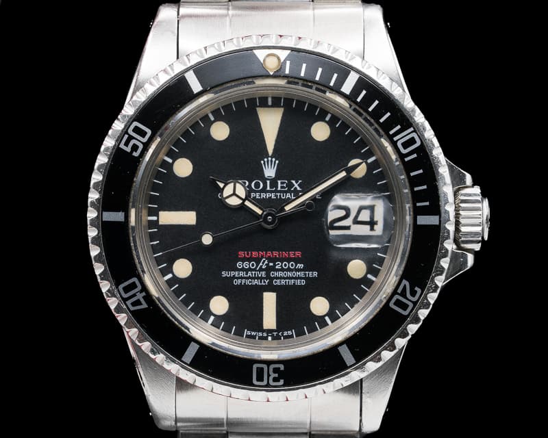 Rolex Submariner RED MK IV Circa 1970 SS