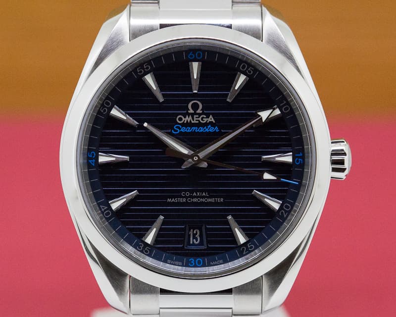 Omega Seamaster Aqua Terra Co-Axial Master Blue Dial SS / SS 41mm 
