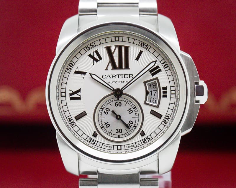 Cartier Calibre de Cartier Automatic Silver Dial SS / SS 
