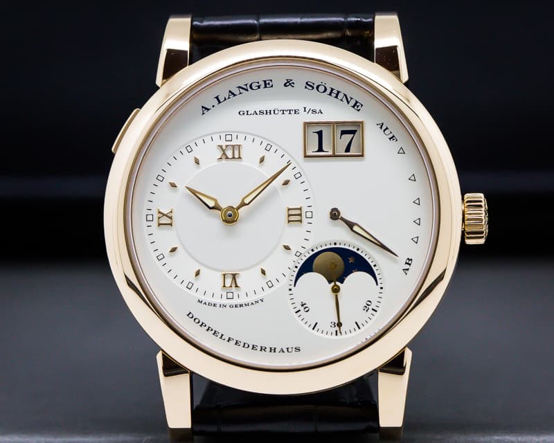 A. Lange and Sohne Lange 1 Moon 18K Rose Gold / Deployment Buckle