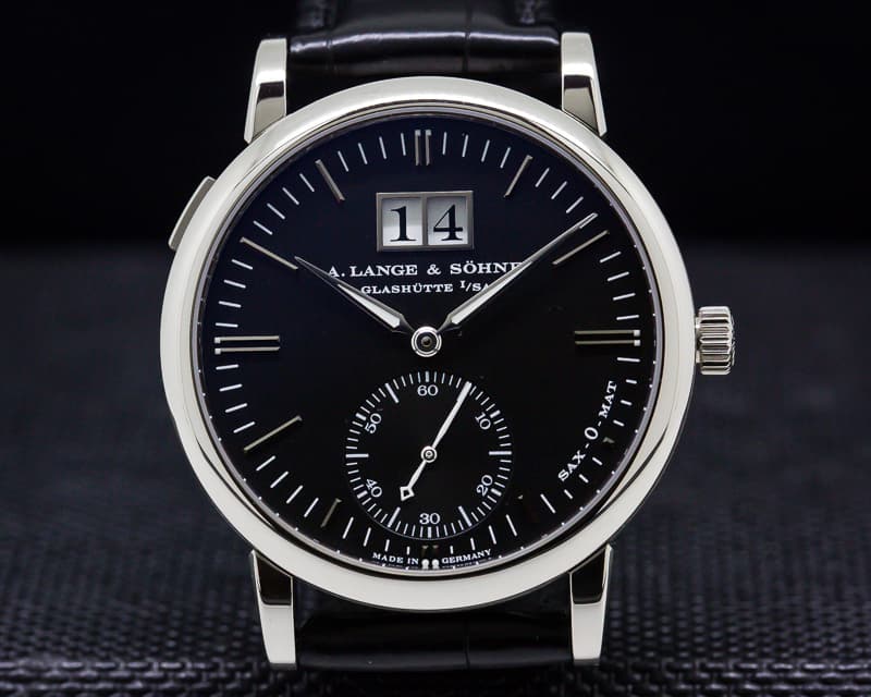 A. Lange and Sohne Langematik Big Date Black Dial 18K White Gold