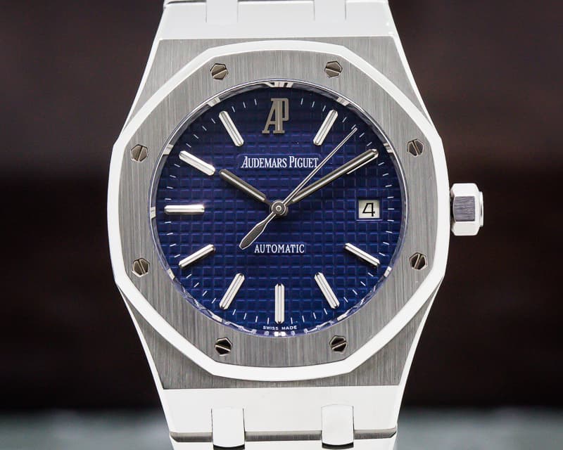 Audemars Piguet 15300 Royal Oak Blue Dial SS FULL SET