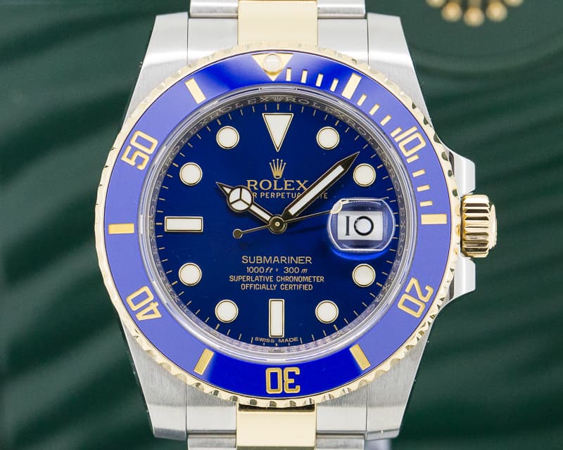 Rolex Submariner Ceramic Blue Dial 18K / SS 