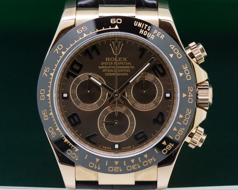 Rolex Cosmograph Daytona 18K Rose Gold / Chocolate Dial 