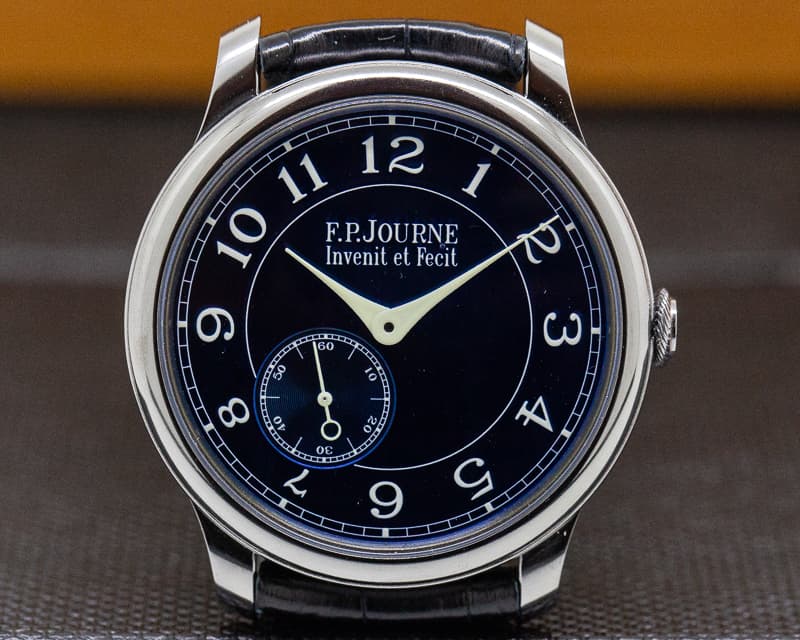 F. P. Journe Chronometre Bleu Tantalum Blue Dial 