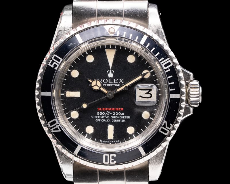 Rolex Submariner RED MK IV Circa 1973 SS 