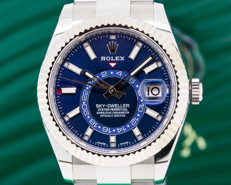 Rolex Sky Dweller Steel Blue SS UNWORN