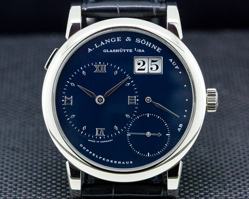 A. Lange & Söhne Lange 1 Blue Dial 18k White Gold